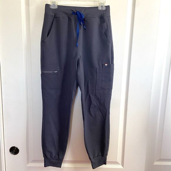 Figs Zamora High Waist Jogger Scrub Pants Limited Edition Pride Gray Size Small - Picture 10 of 10